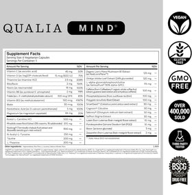 Qualia Mind complément cérébral 118g vue arrière