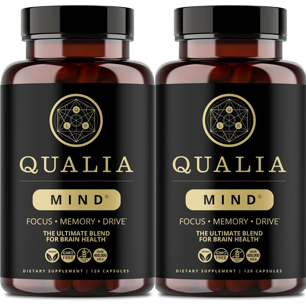 Qualia Mind nootropique vue de face avec emballage