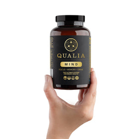 Qualia Mind sachet ouvert montrant les capsules à l'intérieur