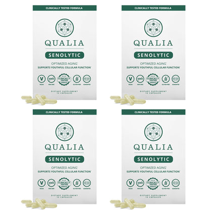 Qualia Senolytic 1400mg Fisetin boîte vue de face