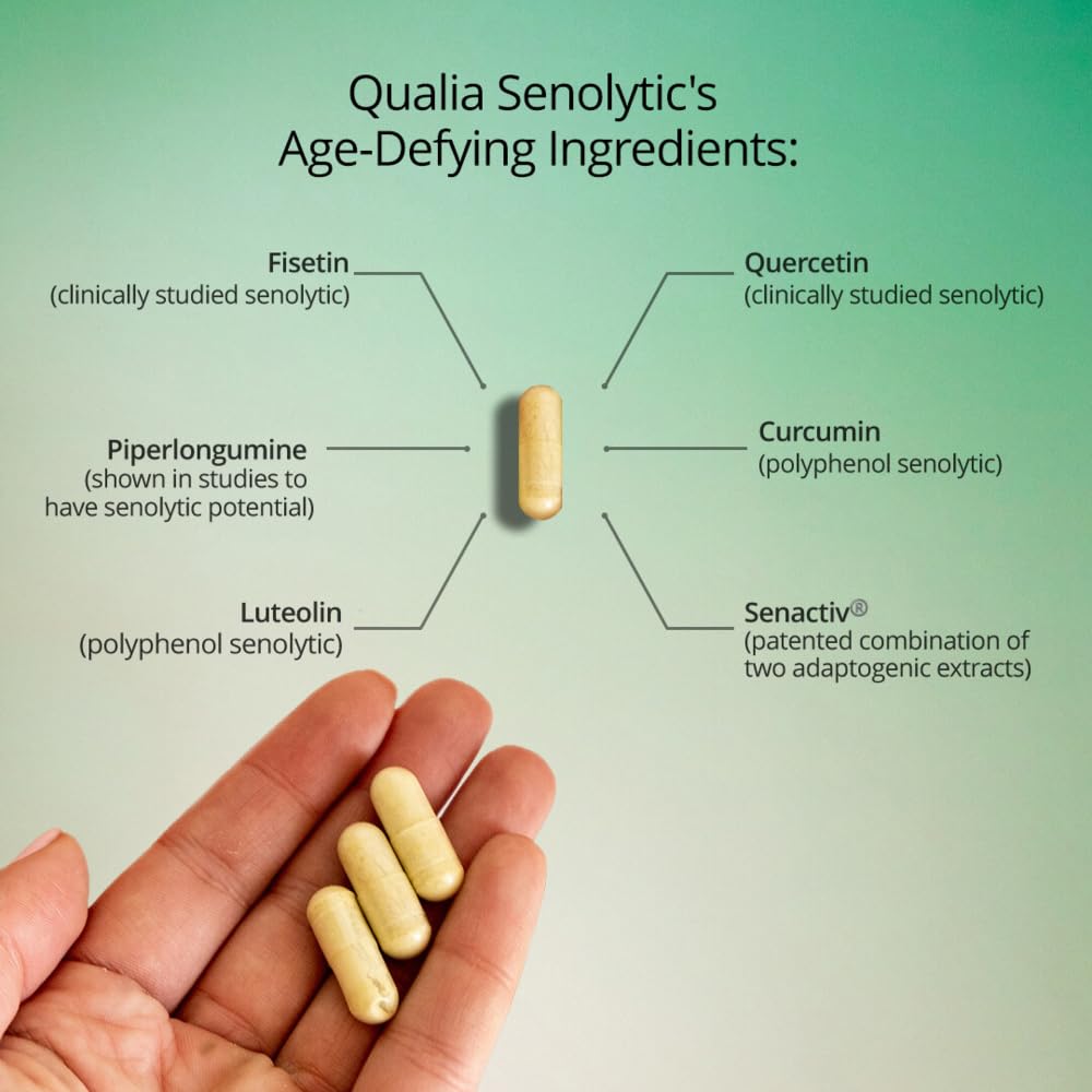 Qualia Senolytic 1400mg Fisetin dans un cadre de vie sain