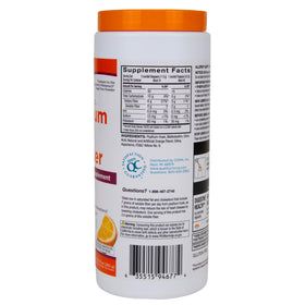 Quality Choice Poudre de Fibre SANS SUCRE 48 Doses Saveur Orange dans un verre d'eau