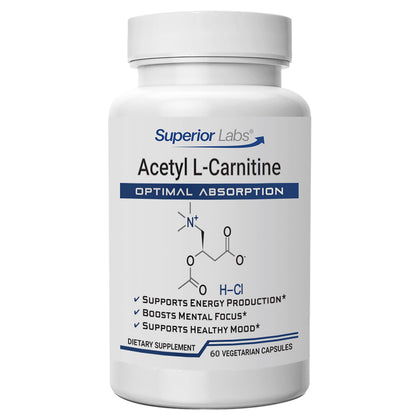 quality Labs Acetyl L-Carnitine 500 mg capsules front view