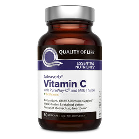 Quality of Life Advasorb® Vitamine C 60 Vegicaps - vue de face