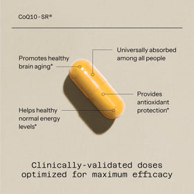 Quality of Life CoQ10-SR 100 mg 60 capsules bottle with label