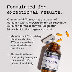 Quality of Life Curcumin-SR 60 Vegicaps vue de côté