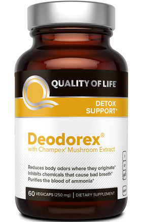 Quality of Life Deodorex 60 Vegicaps boîte vue de face