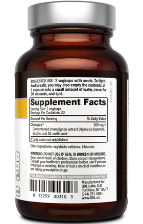Quality of Life Deodorex 60 Vegicaps capsules sur fond blanc