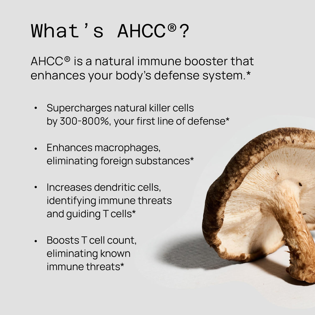 Quality of Life Kinoko Gold AHCC 500mg 60 capsules with packaging