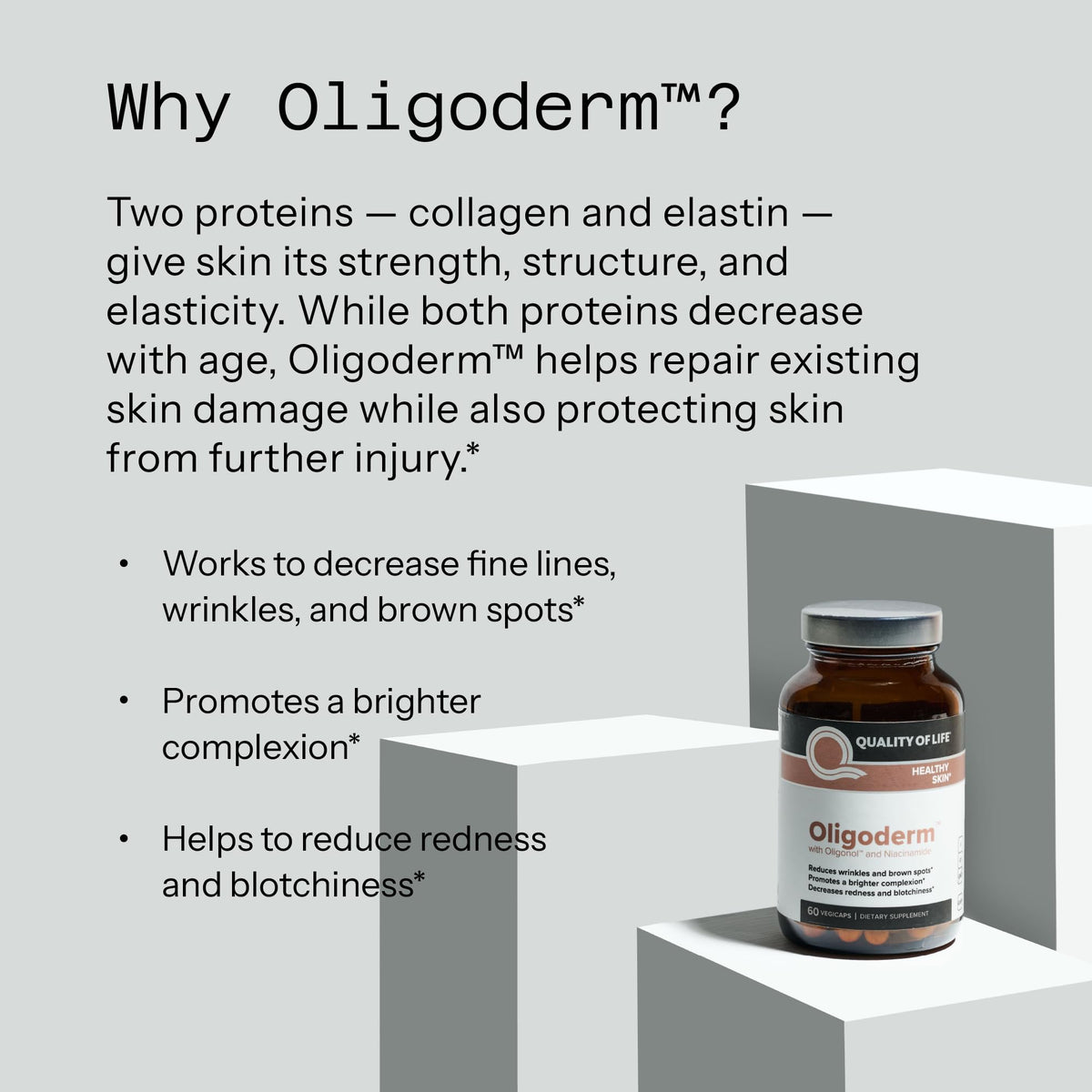 Quality of Life Oligoderm avec d'autres compléments alimentaires