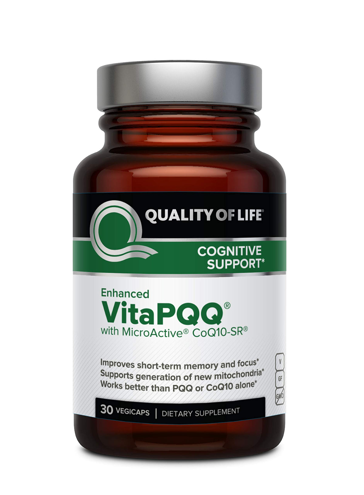 Quality of Life VitaPQQ 30 Vegicaps vue de face