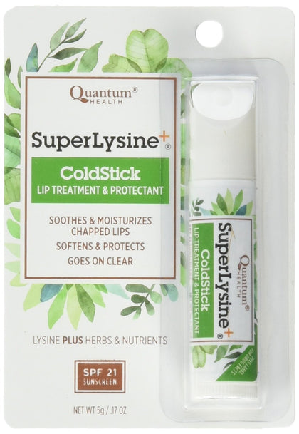 Quantum Coldstick Super Lysine 0,18 oz vue de face avec texture crémeuse