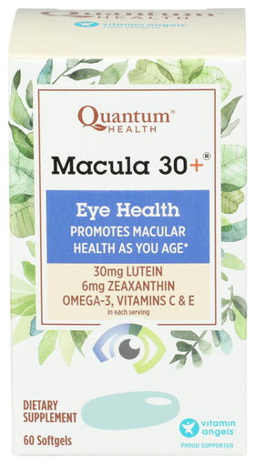 Quantum Macula 30+ étiquettes nutritionnelles détaillées