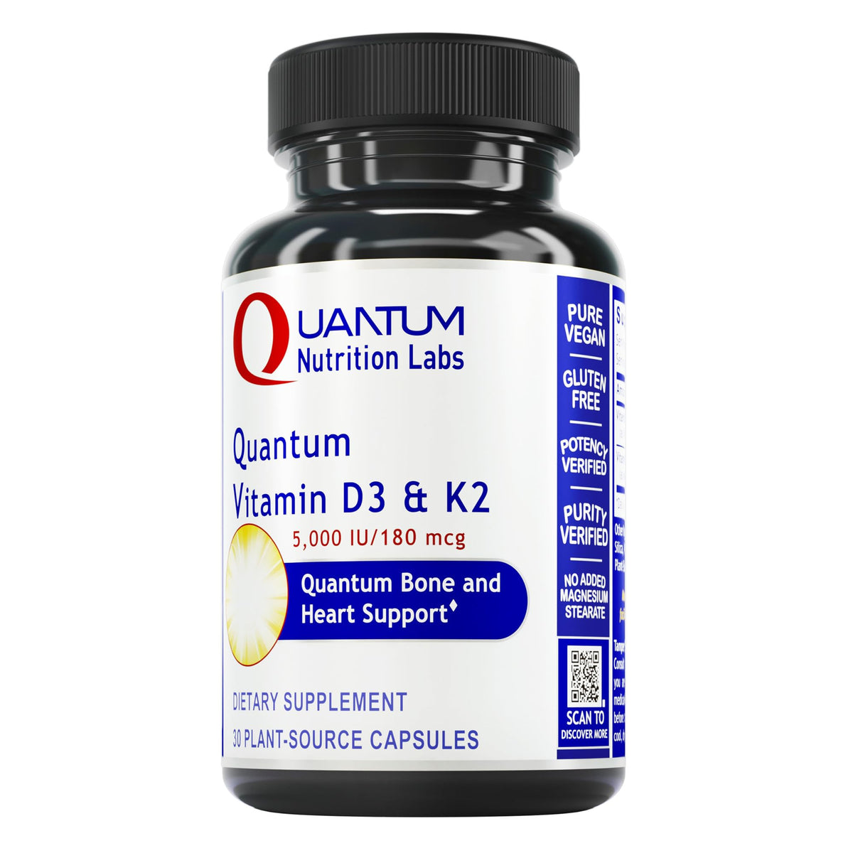 Quantum Nutrition Complément Alimentaire D3 et K2 5000 IU - Boîte avant