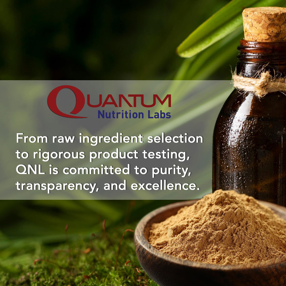 Quantum Nutrition Complément Alimentaire D3 et K2 5000 IU - Ingrédients sur l'emballage