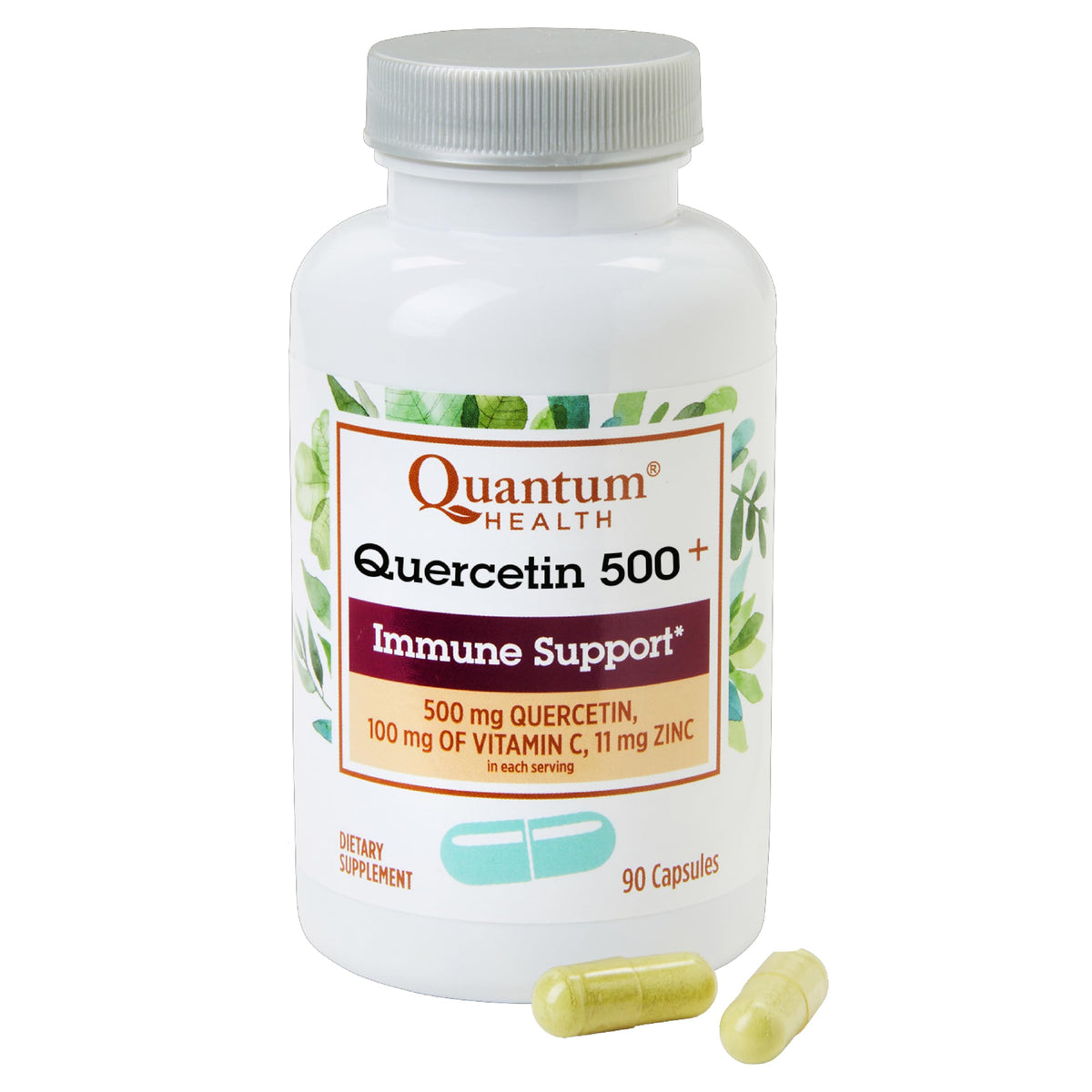 Quantum Quercétine 500+ 90 capsules, vue de face