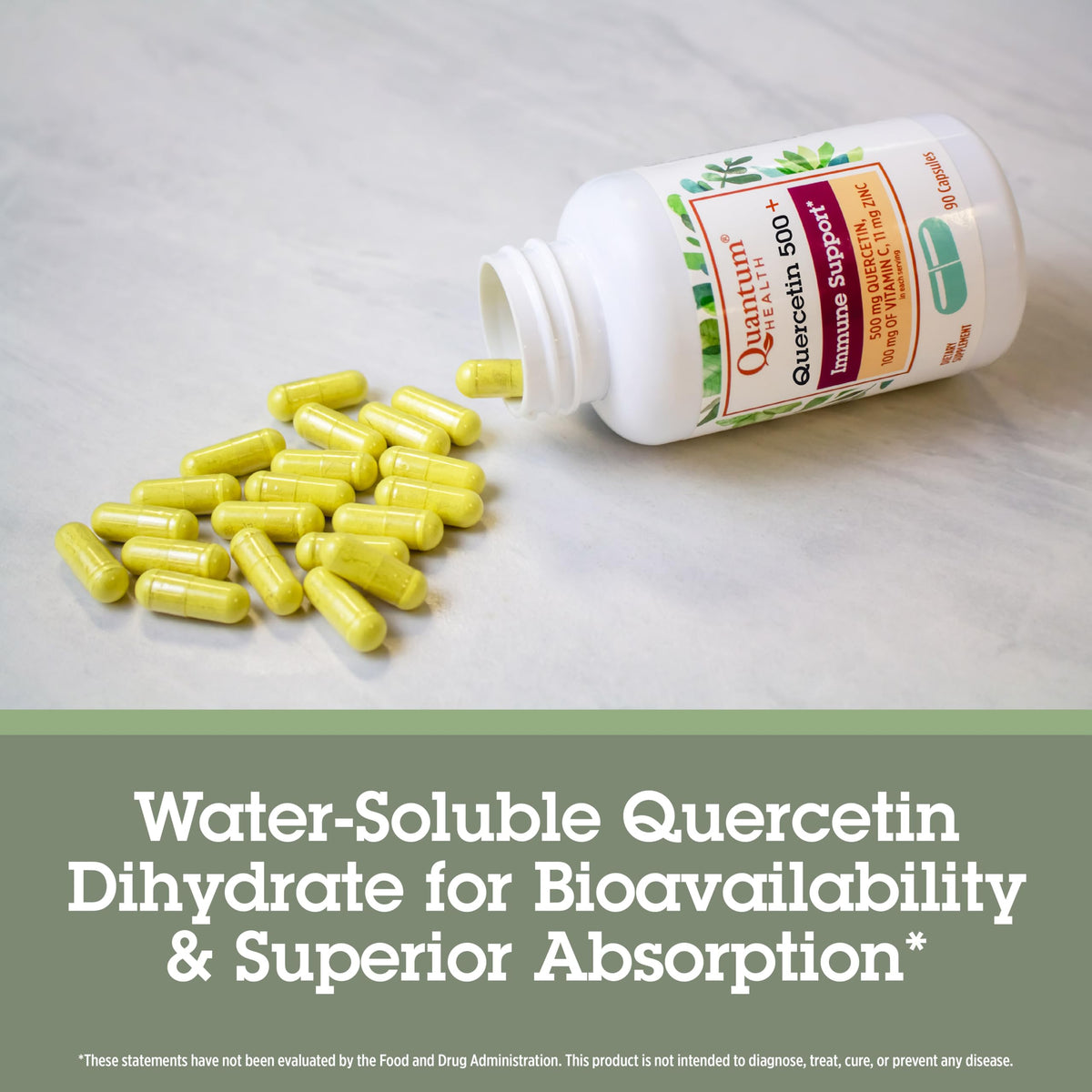 Quantum Quercétine 500+ capsules ouvertes