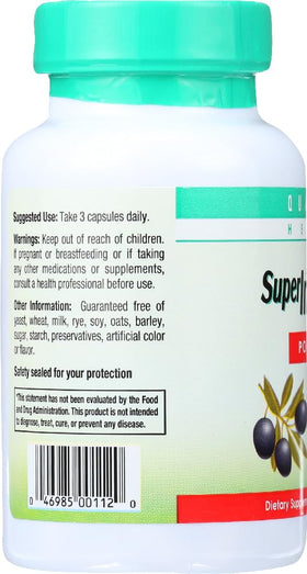 Quantum Super daily wellness Capsules, vue arrière de l'emballage