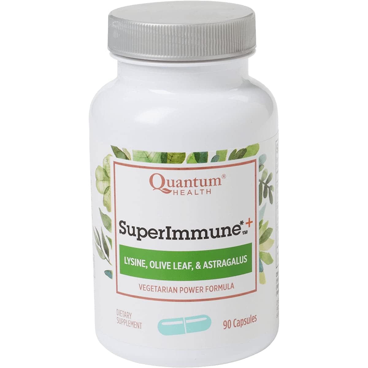 Quantum Super daily wellness Plus Lysine 90 vegicaps vue de face