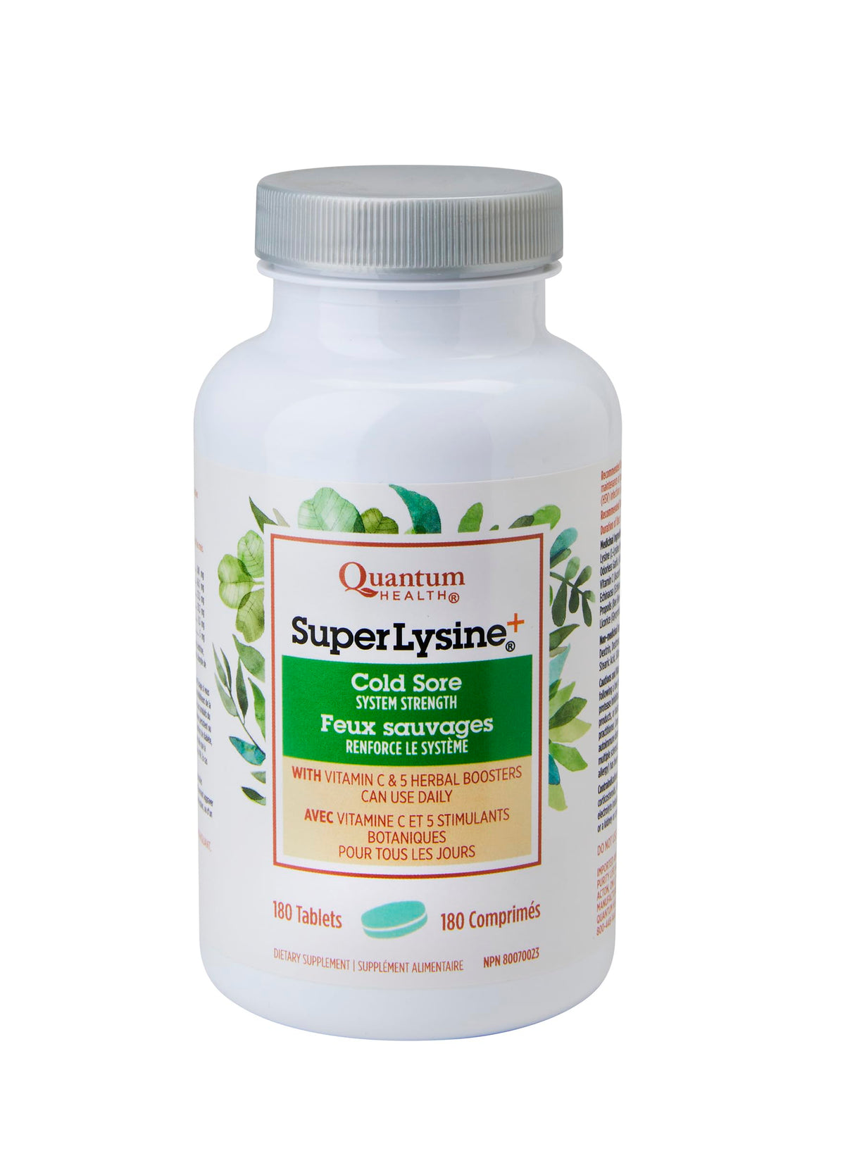 Quantum Super Lysine 180 comprimés, vue de face