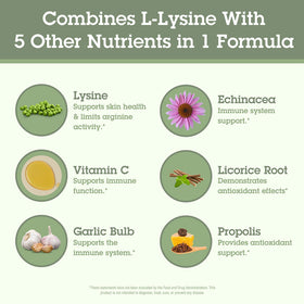 Quantum SuperLysine+ 1500mg L-lysine comprimés avec un verre d'eau