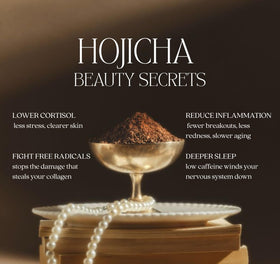 Queen Omi Poudre de Hojicha Bio 80g avec des ingrédients naturels