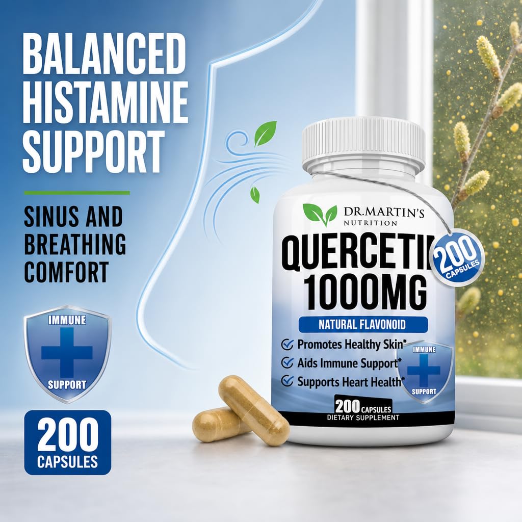 Quercétine 1000mg avec un verre d'eau
