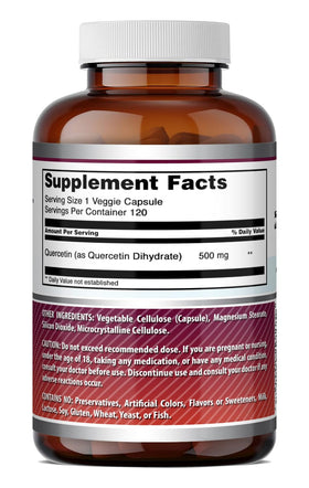 Quercétine 500mg Amazing Nutrition avec fruits et légumes frais