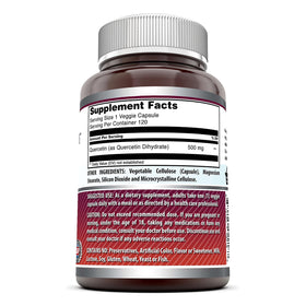 Quercétine 500mg d'Amazing Nutrition gélule végétale en gros plan