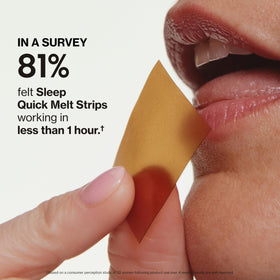 Quick Melt Strips Love Wellness ingrédients sur l'emballage