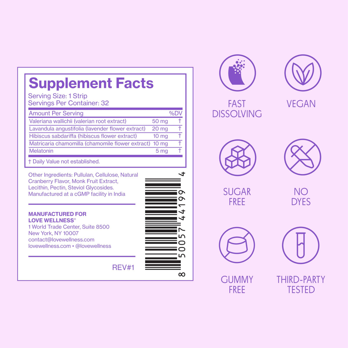 Quick Melt Strips Love Wellness utilisation quotidienne
