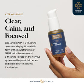 Quicksilver GABA Liposomal 50ml étiquette détaillée