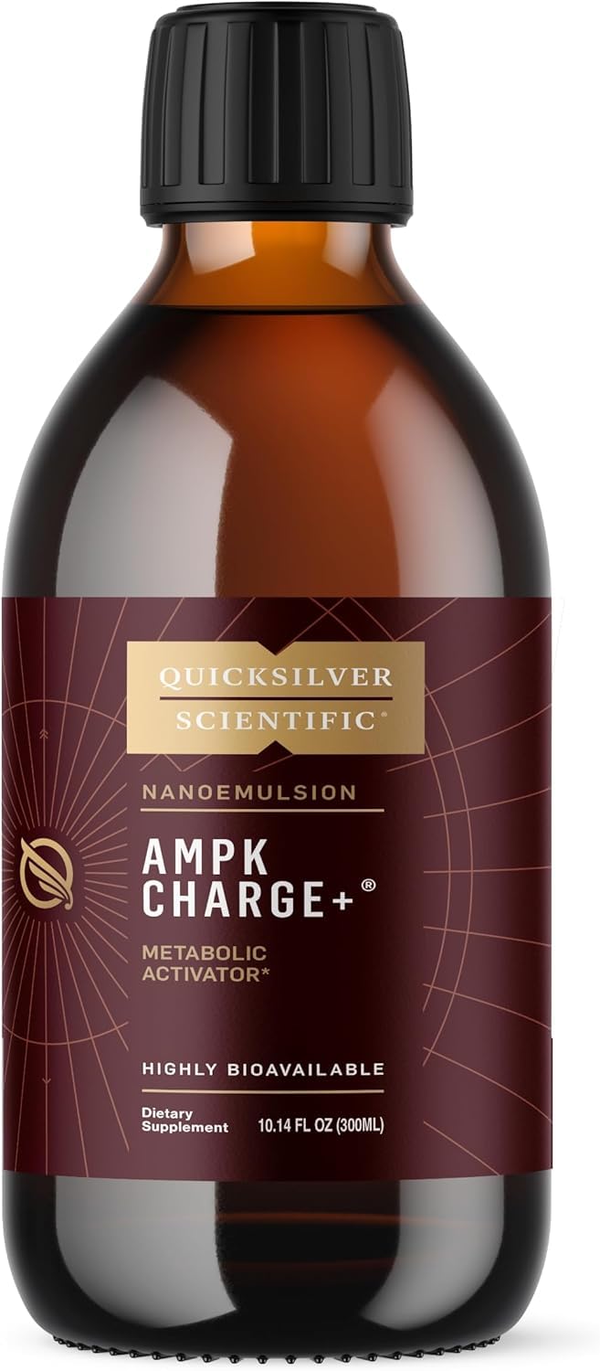 Quicksilver Scientific AMPK Charge+ 300ml vue avant avec étiquette