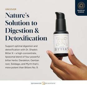 Quicksilver Scientific BitterX Gentian Root 50ml - vue latérale