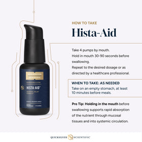 Quicksilver Scientific Hista-Aid 50ml avec verre doseur