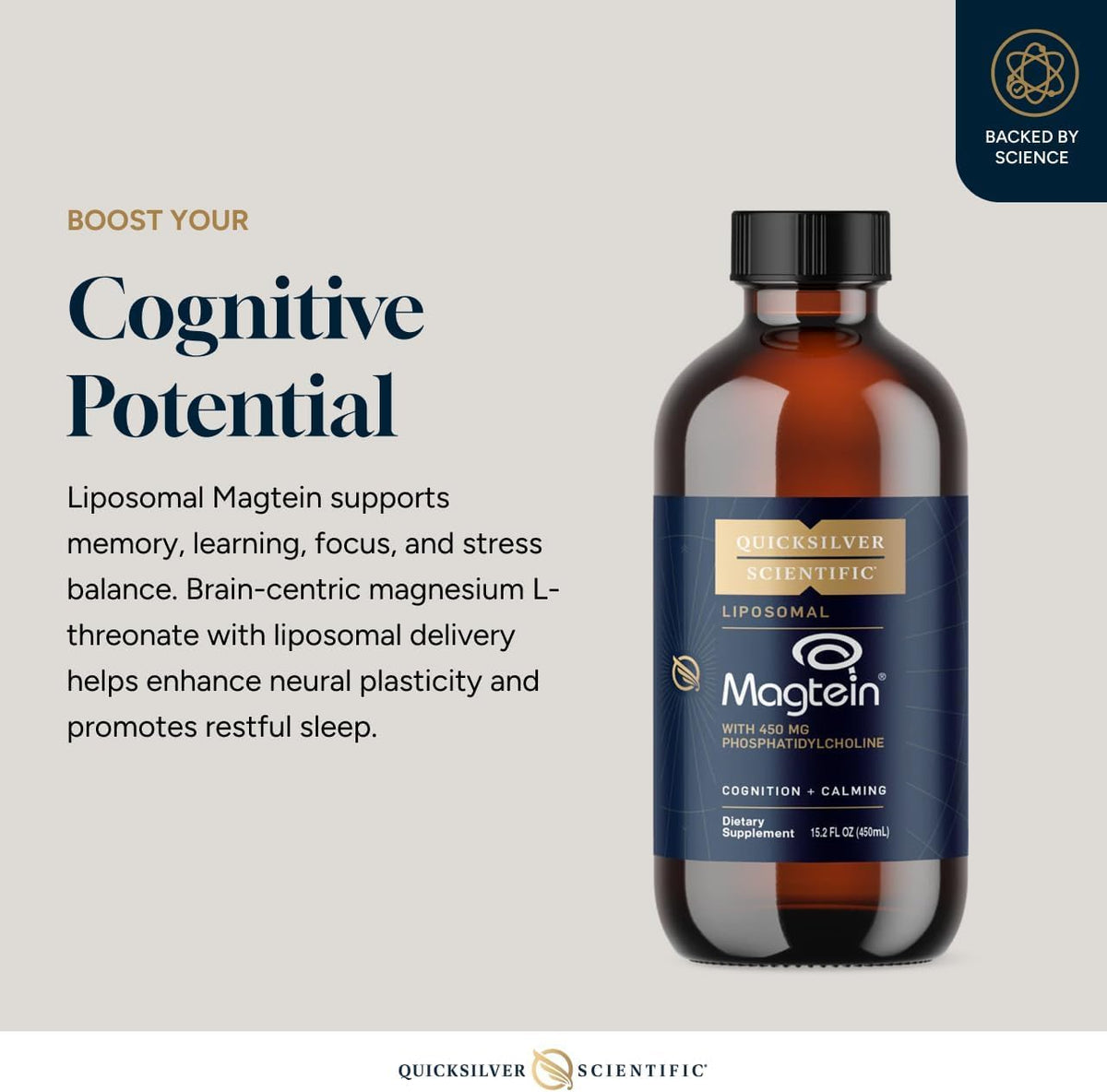 Quicksilver Scientific Liposomal Magtein 1000mg mode d'emploi