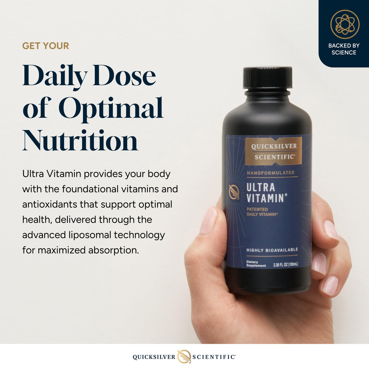 Quicksilver Scientific Liposomal Ultra Vitamin 100ml cuillère doseuse