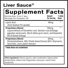 Quicksilver Scientific Liver Sauce Quercetin 100 ml étiquette