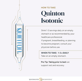 Quicksilver Scientific Quinton 30 ampoules en verre