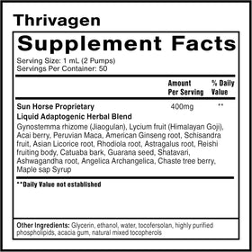 Quicksilver Scientific Thrivagen 50ml élixir de résilience féminine, vue arrière