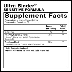 Quicksilver Scientific Ultra Binder 120g, dos de l'emballage