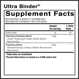 Quicksilver Scientific Ultra Binder Poudre 120g vue arrière