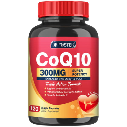 Quinovit CoQ10 300mg capsules végétales en bouteille
