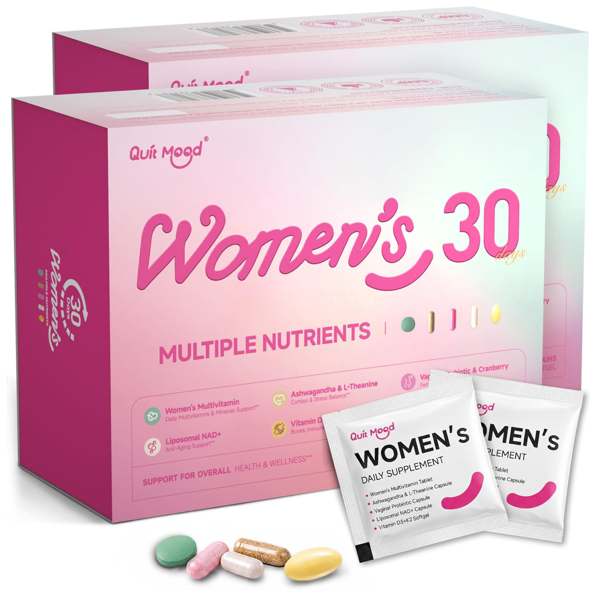 Quit mood Multivitamine Femme 30+ pack de 5-en-1