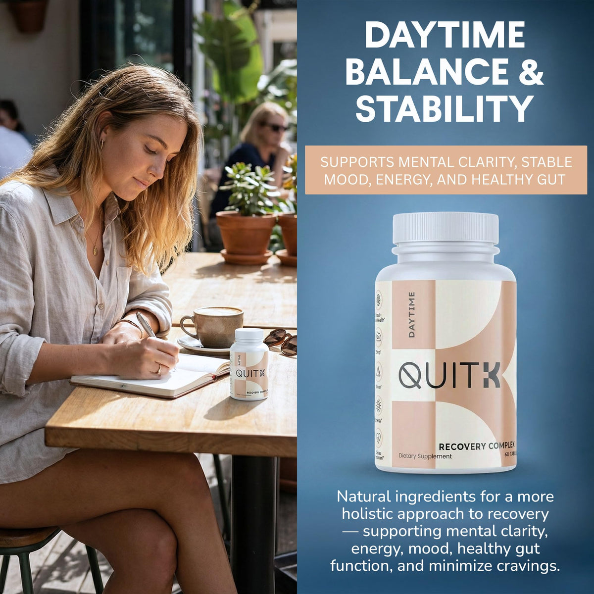 QuitK Complex de Récupération capsules de jour et de nuit