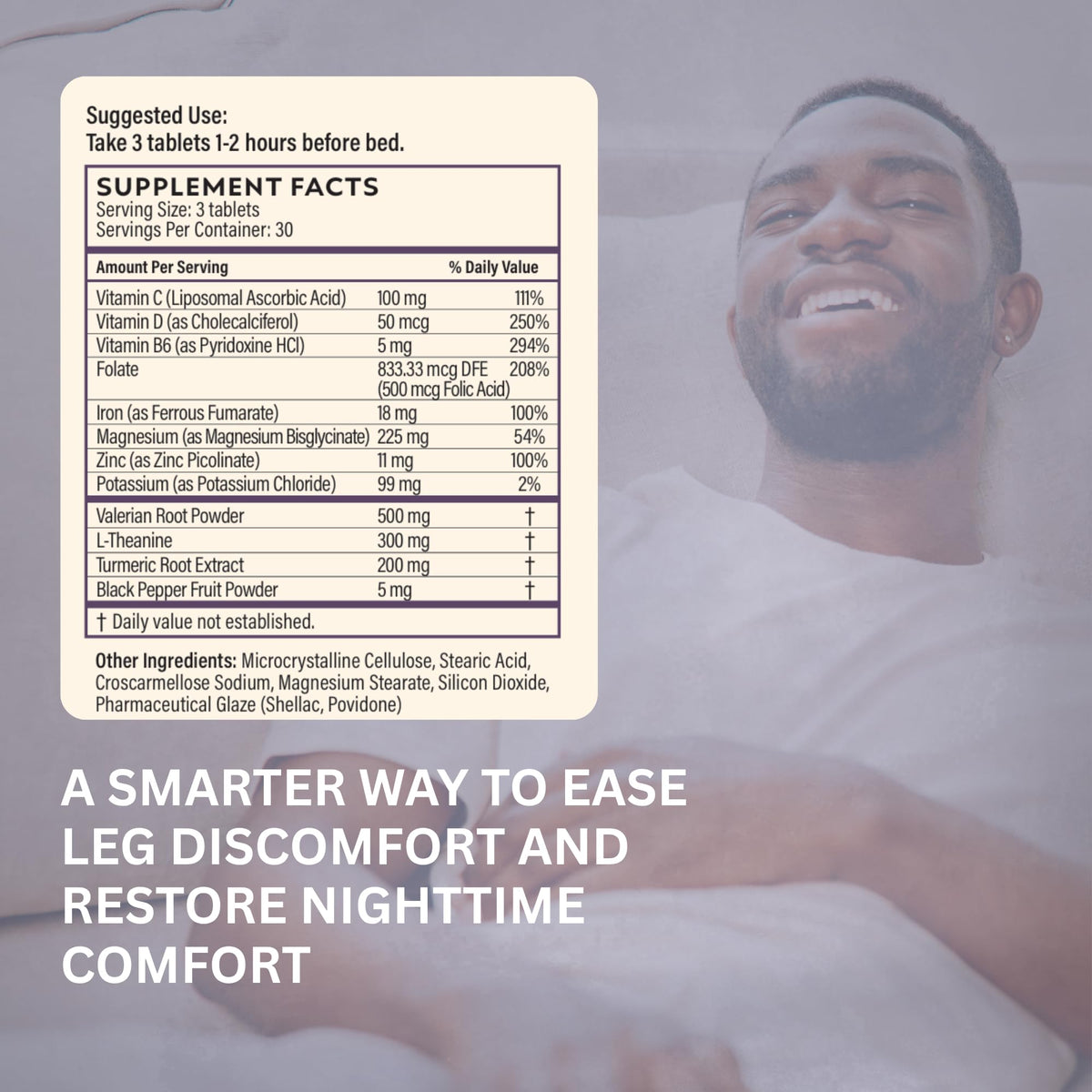 QuitK Zen Legs comprimés - vue de côté de l'emballage