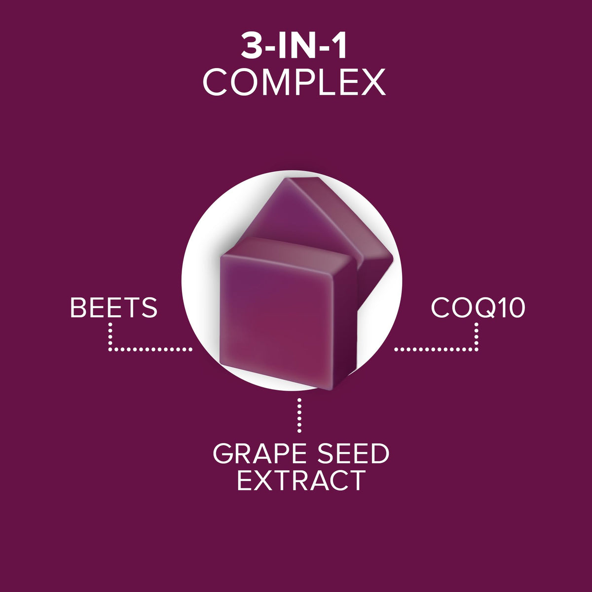 Qunol Chews 3-en-1 Betteraves goût de baies
