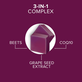 Qunol Chews 3-en-1 Betteraves goût de baies
