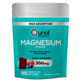 Qunol Chews de Citrate de Magnésium 350mg avec d'autres compléments alimentaires
