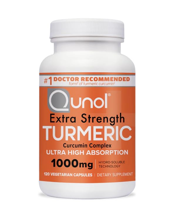 Qunol Complément Alimentaire Curcuma 1000mg 120 Capsules Végétariennes